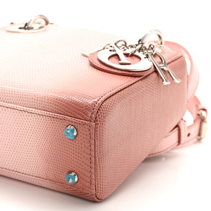 Christian Dior Lizard Gradient Mini Lady Dior Pink 10 of 10