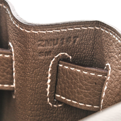Hermes Togo Kelly Retourne 28 Etoupe 7 of 11