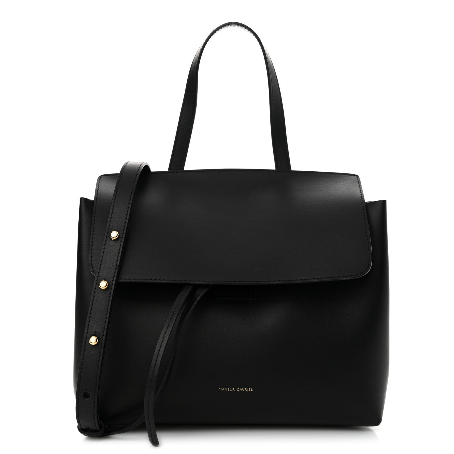 Mansur Gavriel Calfskin Mini Lady Bag Black Flamma 1 of 13