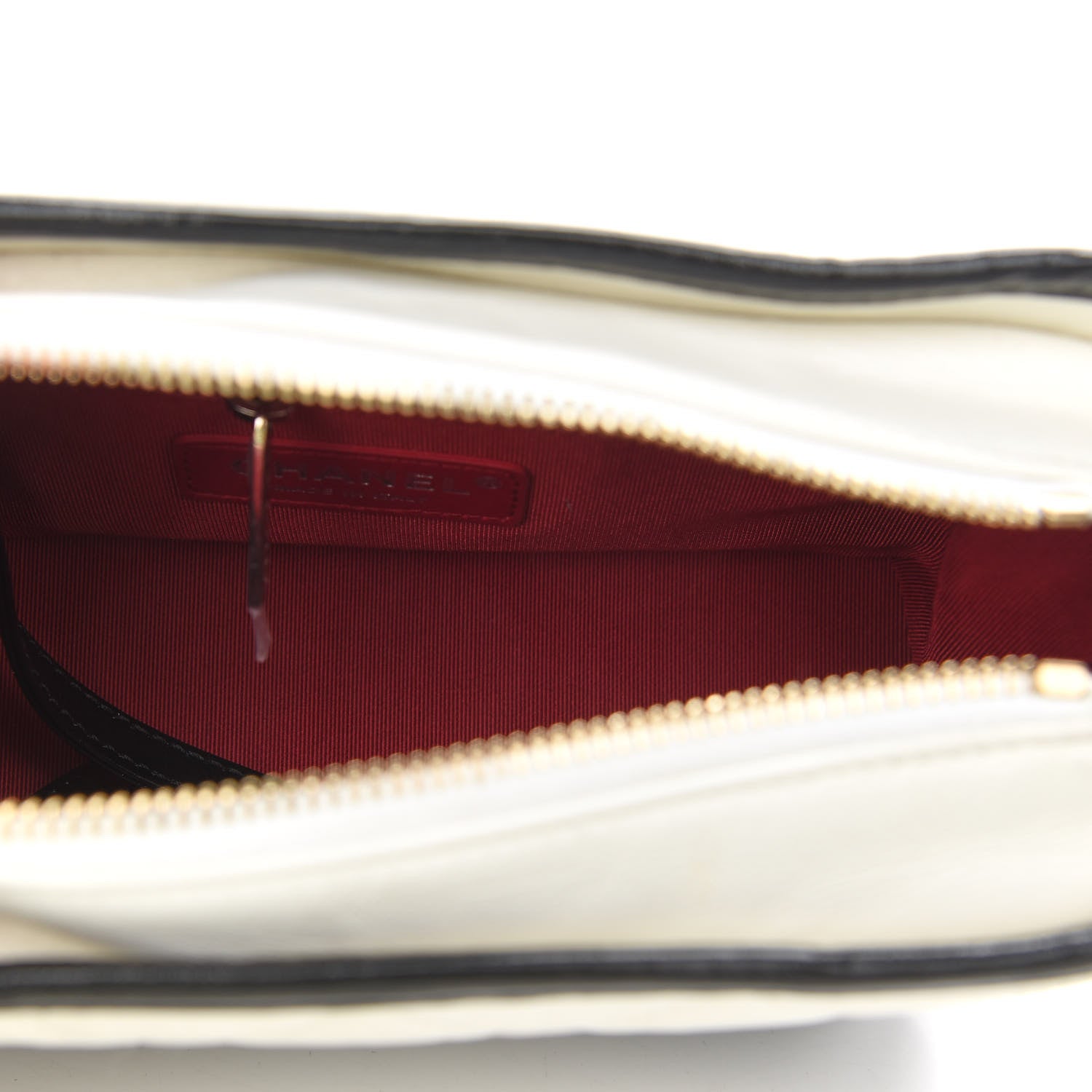 Chanel Aged Calfskin Quilted Small Gabrielle Hobo Black White 5 of 9