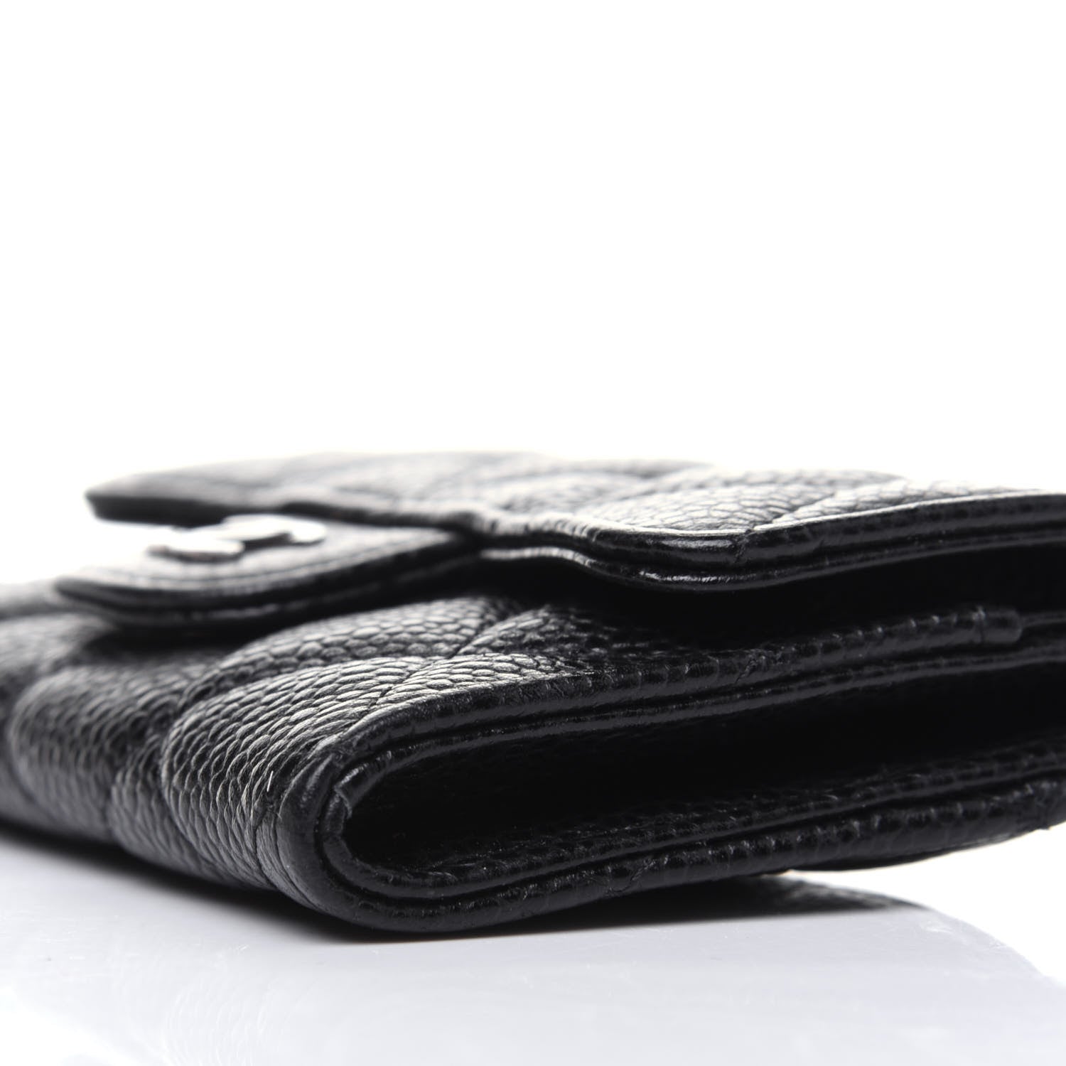 Chanel Caviar Quilted Flap Card Holder Wallet Black 12 of 13