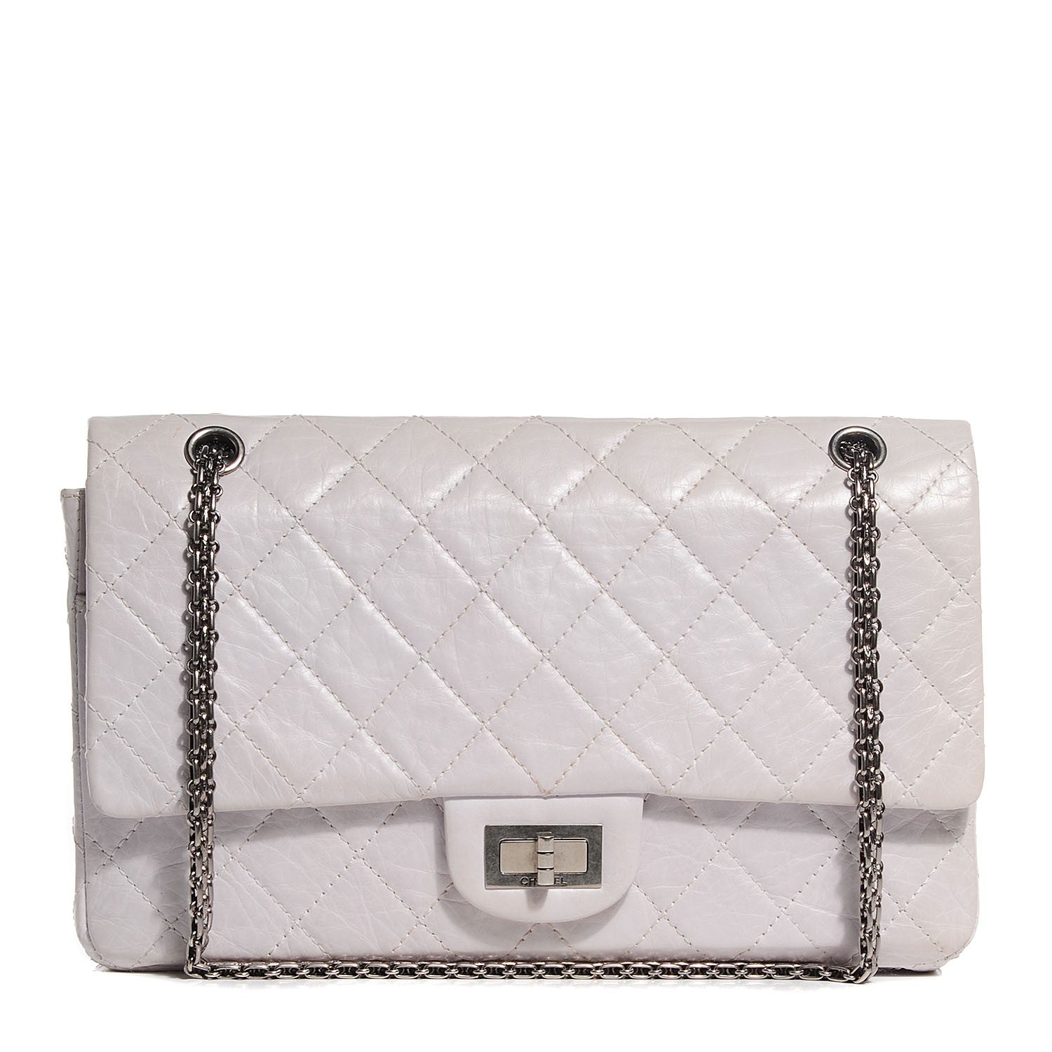 Chanel Aged Calfskin 50th Anniversary 2.55 Reissue 227 White 1 of 9