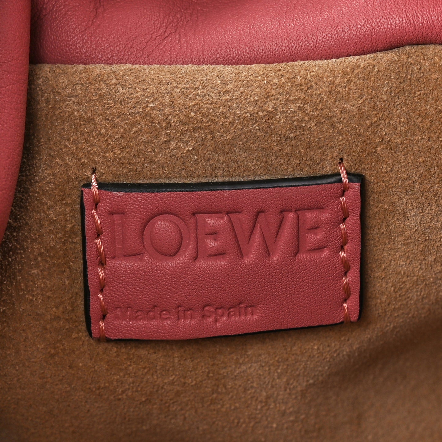 Calfskin Mini Flamenco Knot Clutch Pink