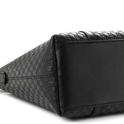 Gucci Soft Microguccissima Small Zippered Satchel Black 8 of 9