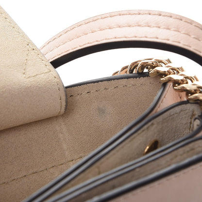 Chloe Suede Calfskin Small Faye Shoulder Bag Cement Pink 9 of 14