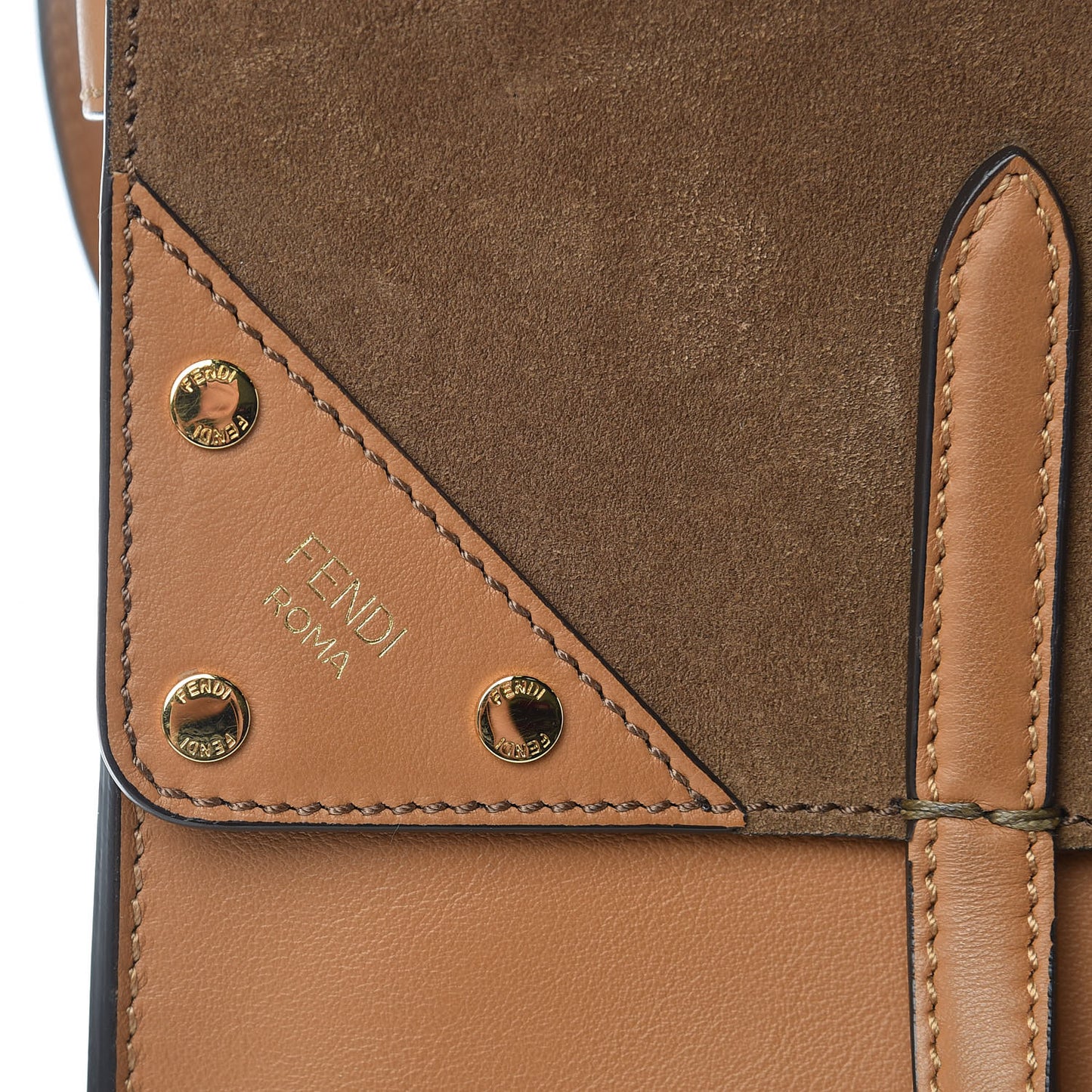Vitello Grace Suede Flip Tote Nocciola Marrone