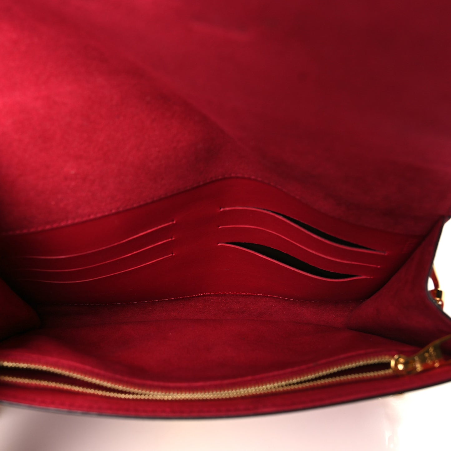 Calfskin Chain Louise MM Red
