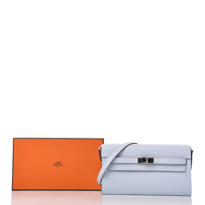 Hermes Epsom Kelly Wallet To Go Bleu Brume 10 of 10