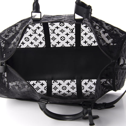 Louis Vuitton Monogram See Through Keepall Bandouliere 50 Black 4 of 11