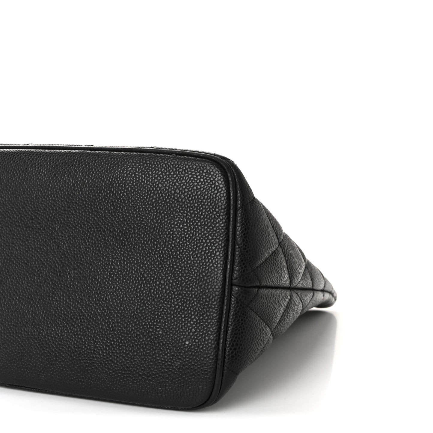 Caviar Quilted Medallion Tote Black