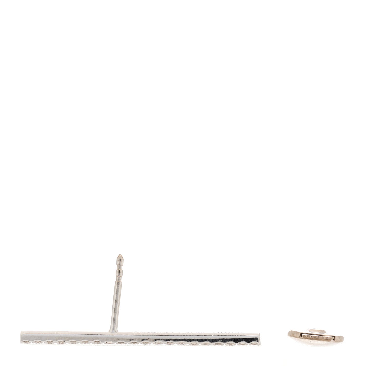 Messika 18K White Gold Diamond Gatsby Single Bar Earring 3 of 5