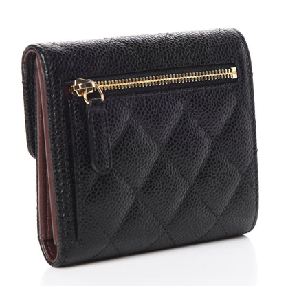 Chanel Caviar Quilted Compact Flap Wallet Black 3 of 9