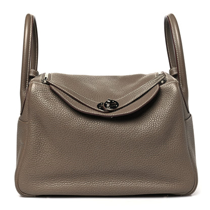 Hermes Taurillon Clemence Lindy 30 Etoupe 1 of 9