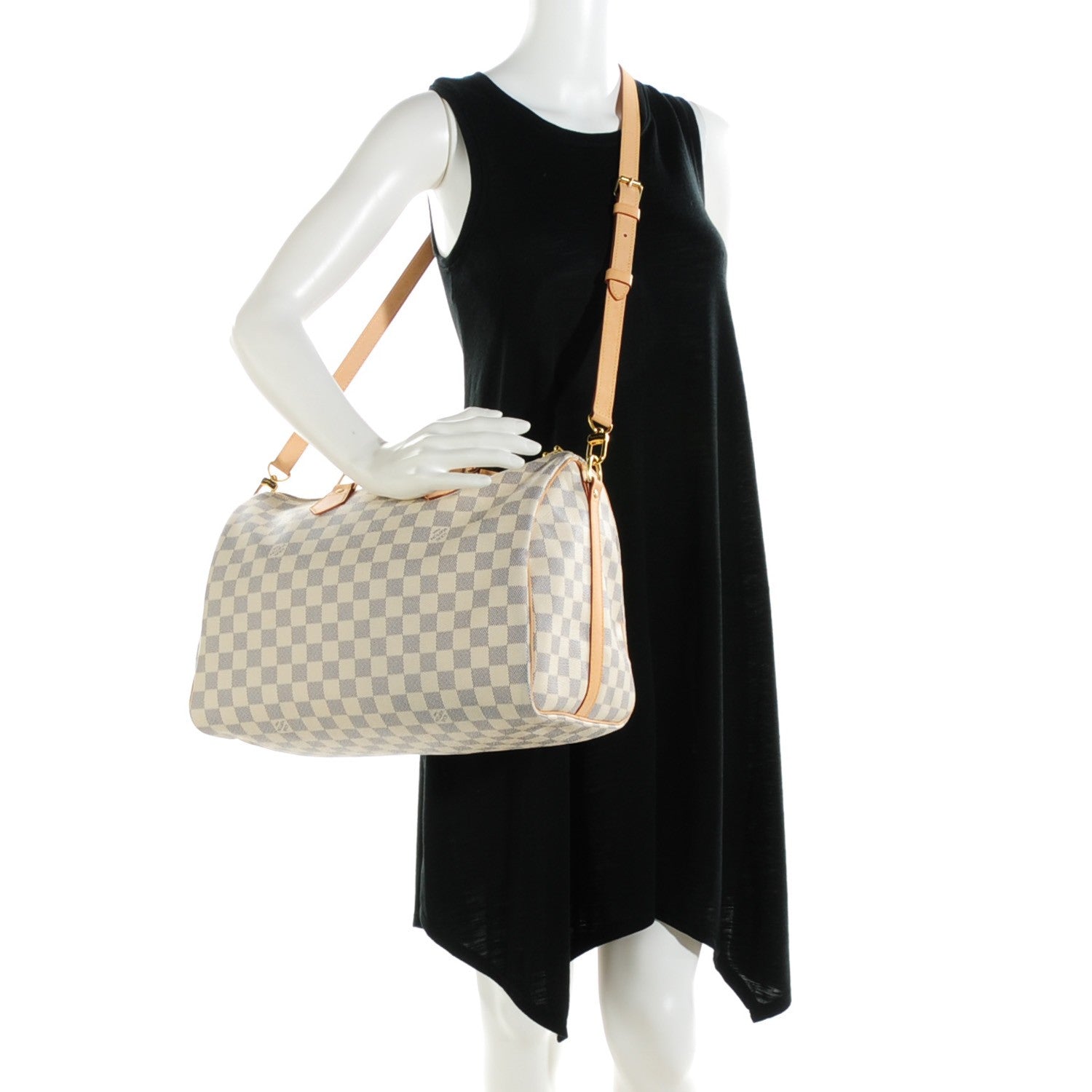 Louis Vuitton Damier Azur Speedy Bandouliere 35 3 of 10