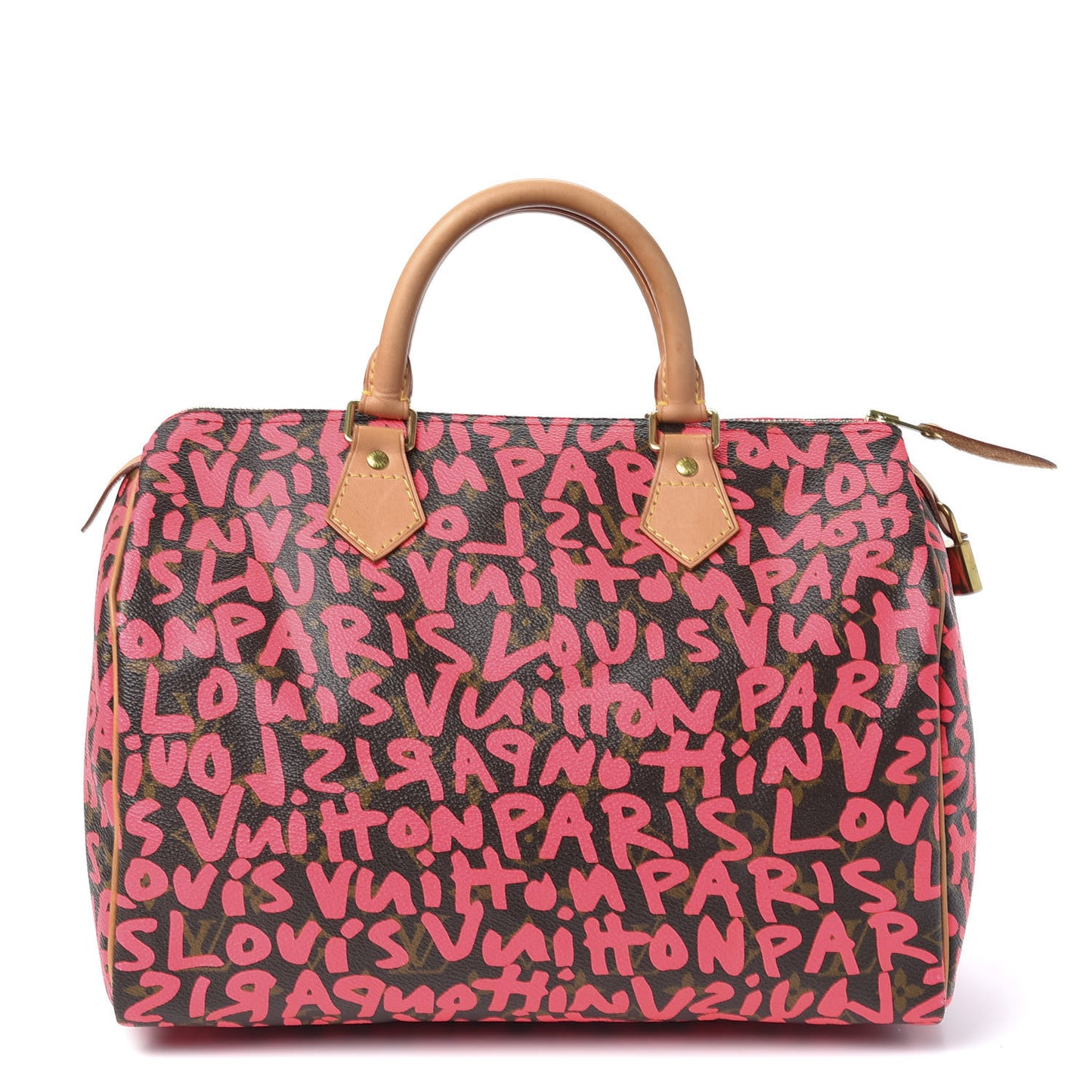 Monogram Graffiti Speedy 30 Fuchsia