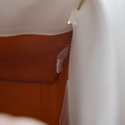 MCM Visetos Mini Heritage Top Handle Satchel White 8 of 8