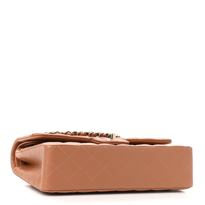 Chanel Lambskin Quilted Medium Double Flap Brown 4 of 12