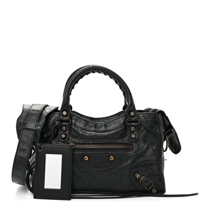 Balenciaga Agneau Classic Hardware Mini City Black 3 of 12