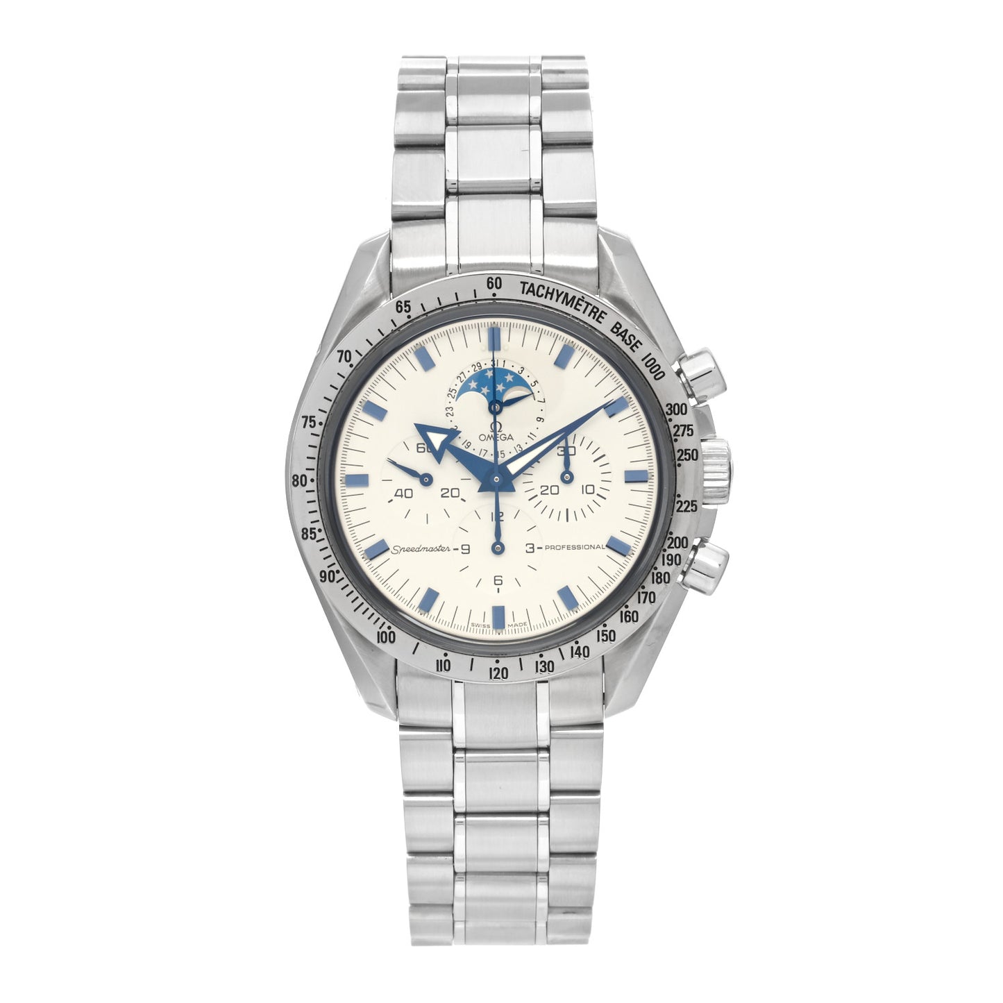 Stainless Steel 42mm Speedmaster Moonwatch Moonphase Professional Chronograph Manual Winding Watch 3575.20.00
