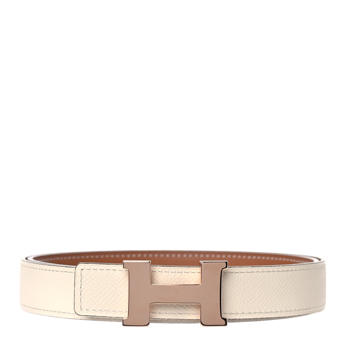 Swift Epsom 32mm Constance H Belt 85 Gold Craie