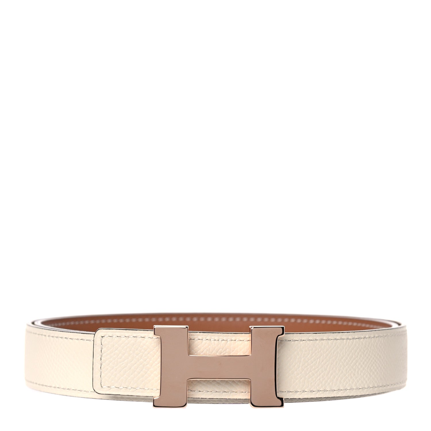 Hermes Swift Epsom 32mm Constance H Belt 85 Gold Craie 1 of 6