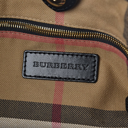 Burberry Lambskin Medium East West Tote Black 6 of 9