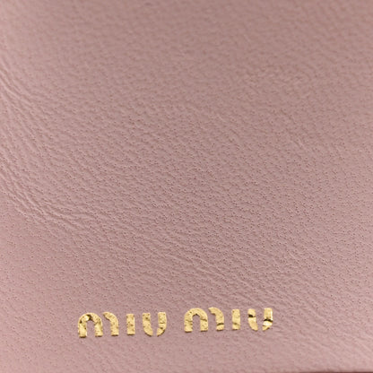 Miu Miu Nappa Matelasse Bi-Fold Compact Wallet Alabaster 6 of 6