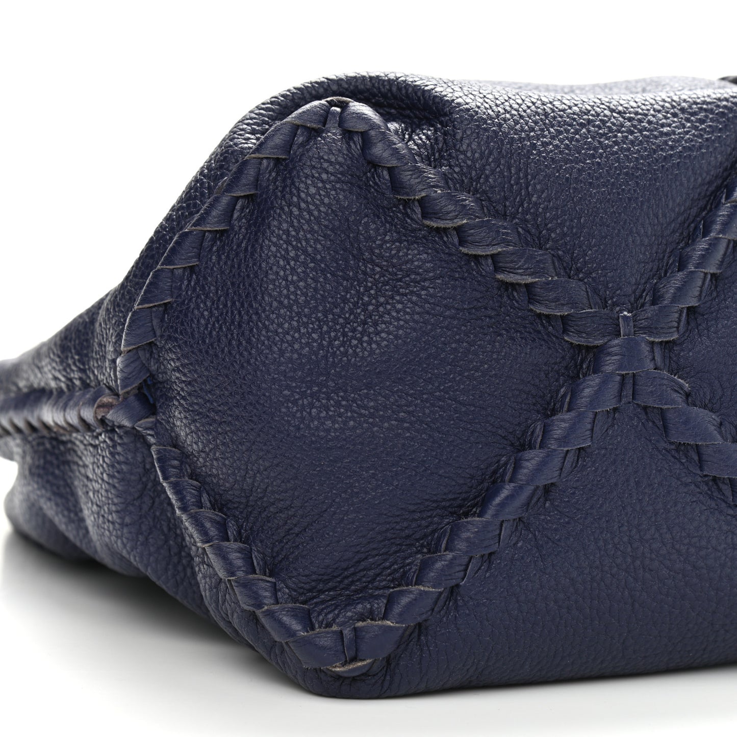Washed Cervo Deerskin Hobo Denim