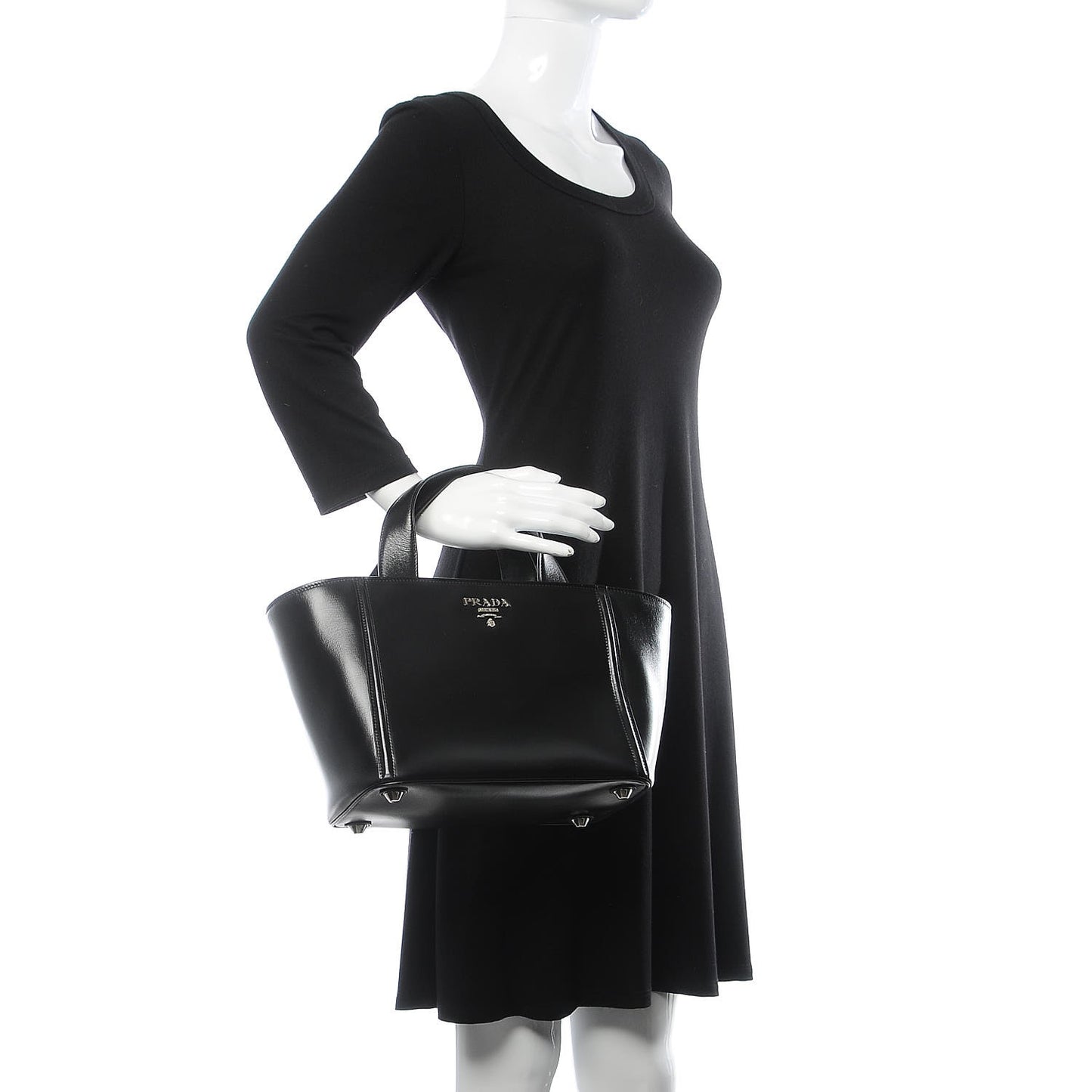 Box Calfskin Tote Black