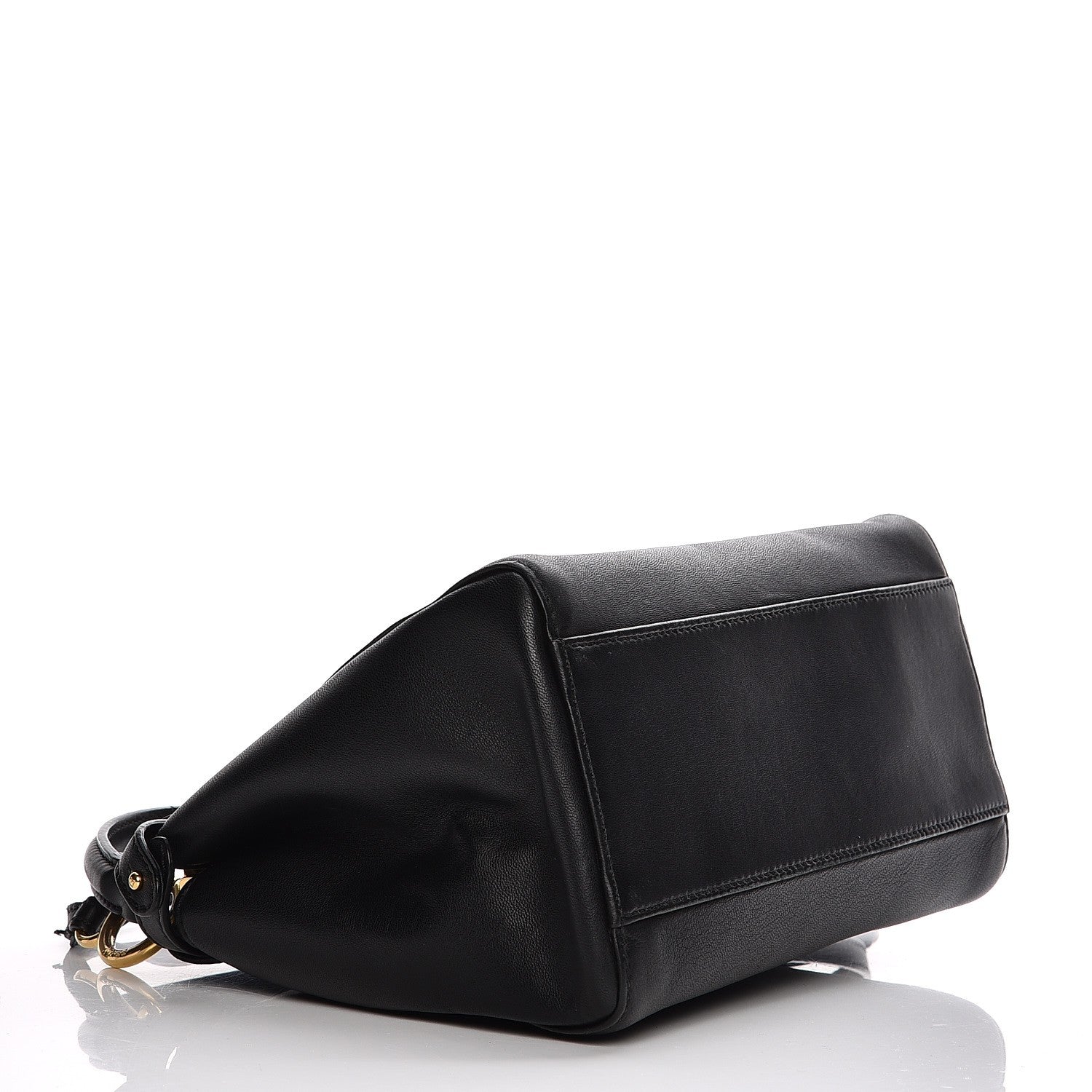 Fendi Nappa Mini Peekaboo Iconic Satchel Black 5 of 8