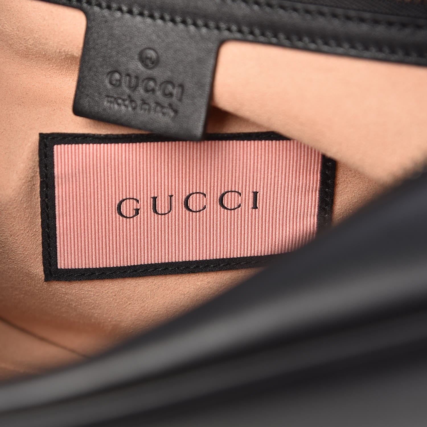 Gucci Calfskin Matelasse GucciGhost Medium GG Marmont Chain Shoulder Bag Black New Acquamarine 9 of 13