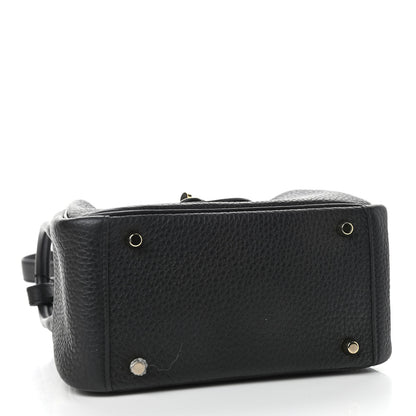 Hermes Taurillon Clemence Mini Lindy 20 Black 4 of 9
