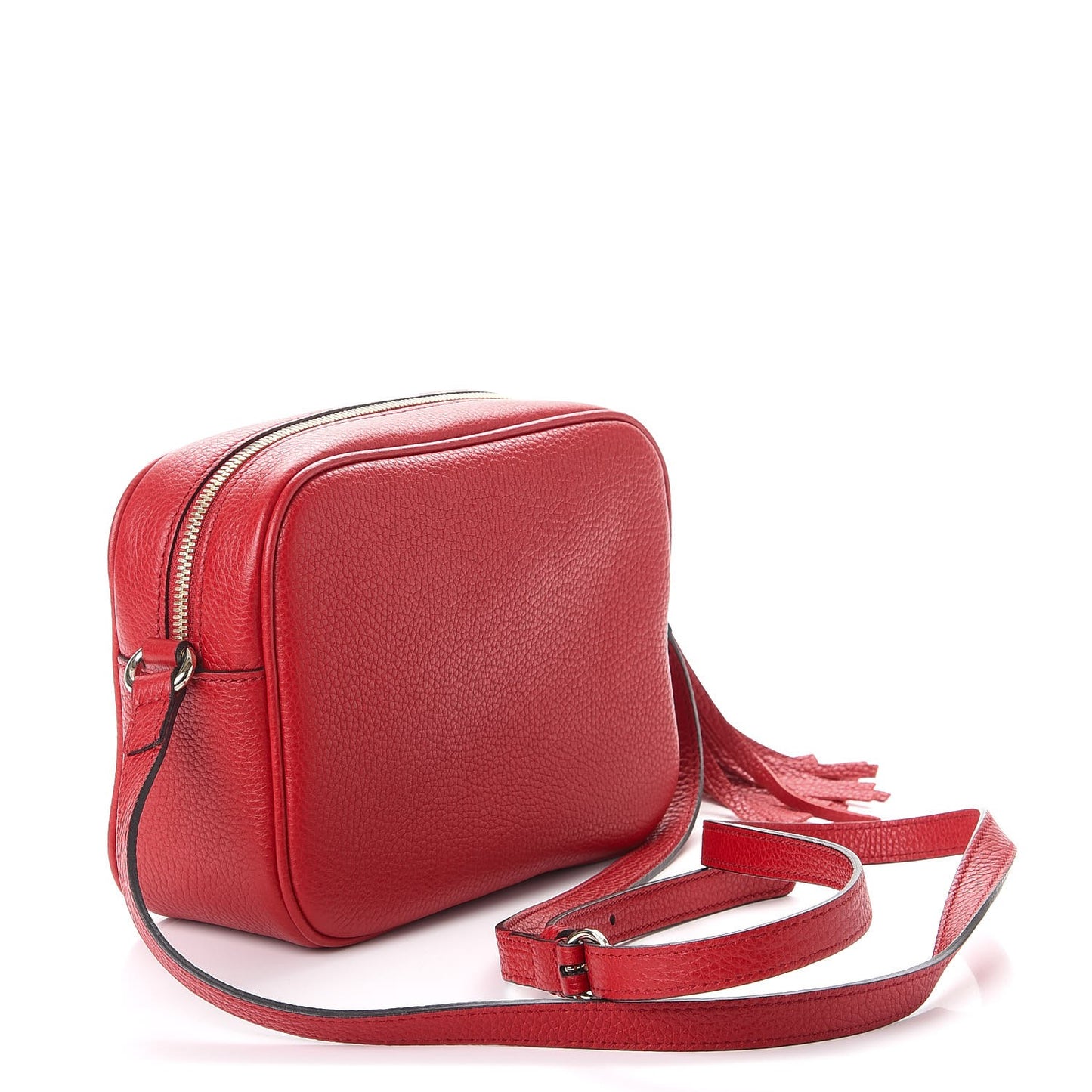 Pebbled Calfskin Small Soho Disco Bag Tabasco Red