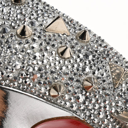 Christian Louboutin Potpourri Strass Pigalli 120 Pumps 36 Silver 10 of 12