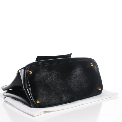 Prada Saffiano Lux Galleria Front Pocket Tote Black 4 of 10