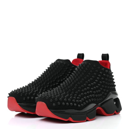 Christian Louboutin Neoprene Spike Sock Donna Flat Sneakers 35.5 Black 3 of 10