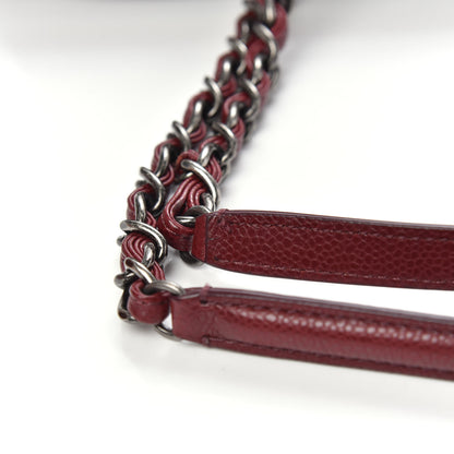 Chanel Caviar Quilted City Shopping Tote Red 12 of 12