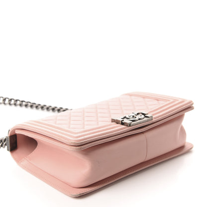 Chanel Lambskin Quilted Medium Boy Flap Light Pink 4 of 13