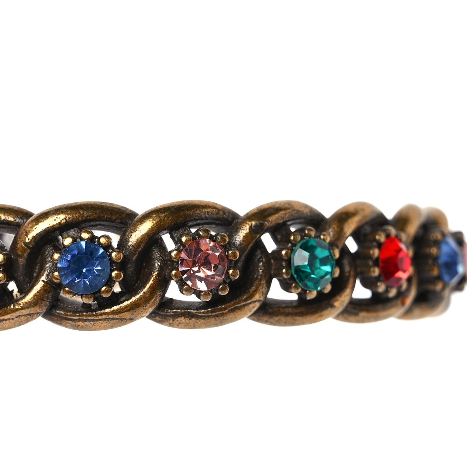 Christian Dior Metal Crystal J'Adior Bracelet Cuff Gold Multicolor 5 of 5
