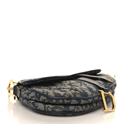 Christian Dior Monogram Saddle Bag Blue 3 of 12