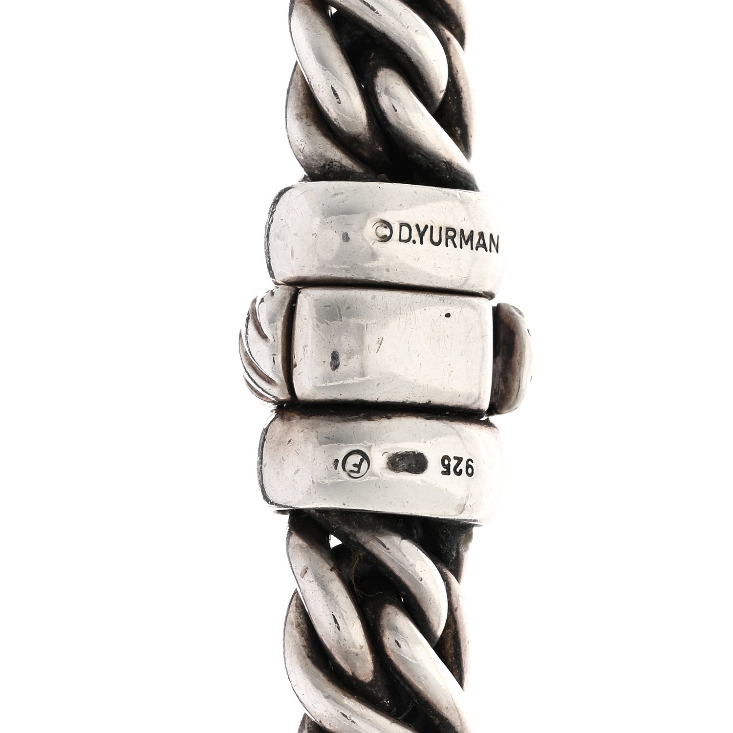 David Yurman Sterling Silver Diamond Lyrica Rope Necklace 4 of 4