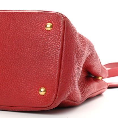 Prada Vitello Daino Tote Rosso 9 of 19