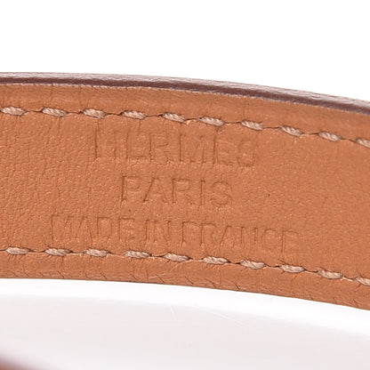 Hermes Barenia Kelly Double Tour Bracelet M Fauve 4 of 7