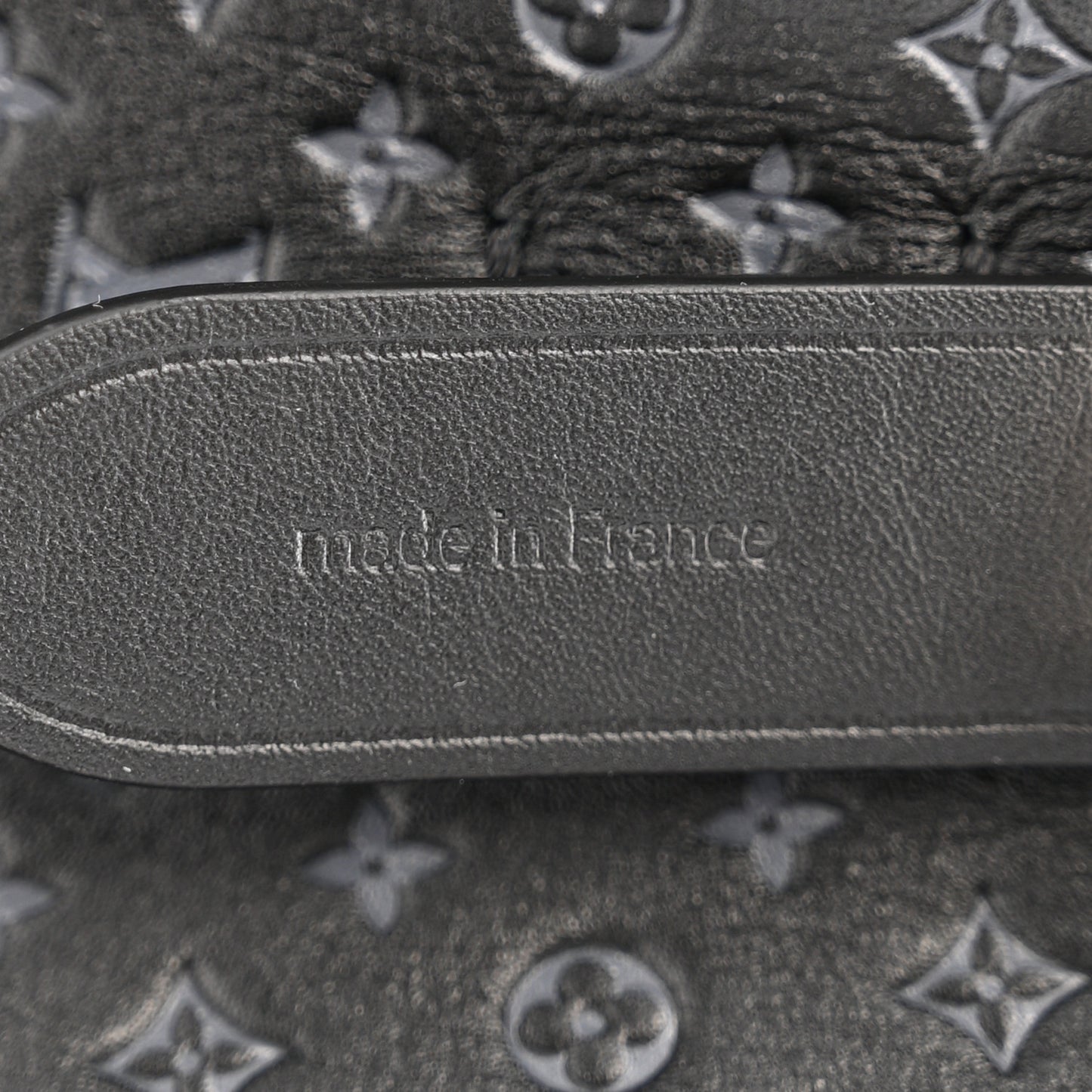 Calfskin Nanogram Embossed Neonoe BB Black