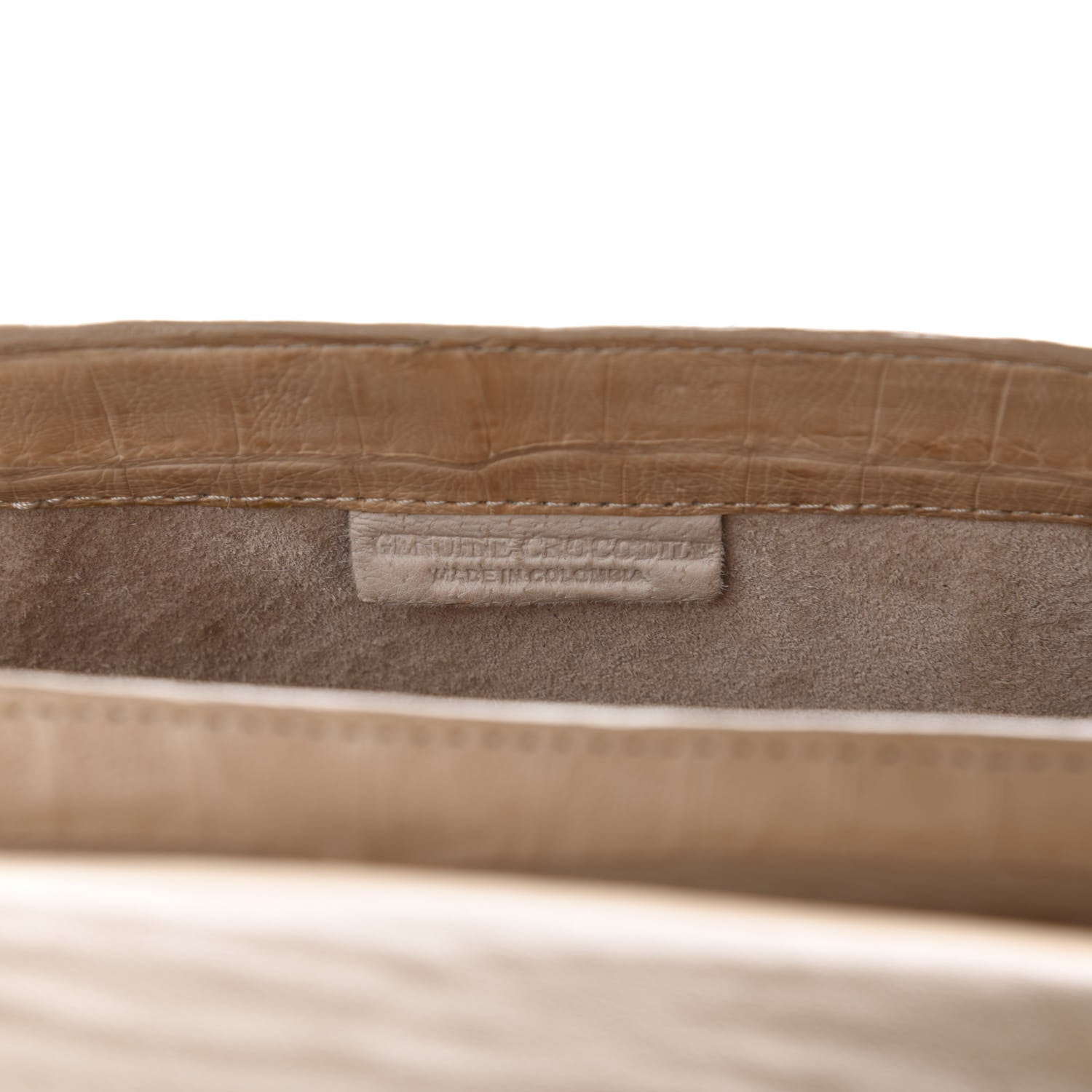 Nancy Gonzalez Crocodile Shoulder Bag Beige 9 of 10