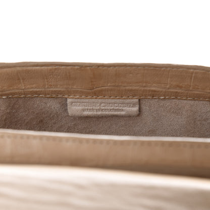 Nancy Gonzalez Crocodile Shoulder Bag Beige 9 of 10
