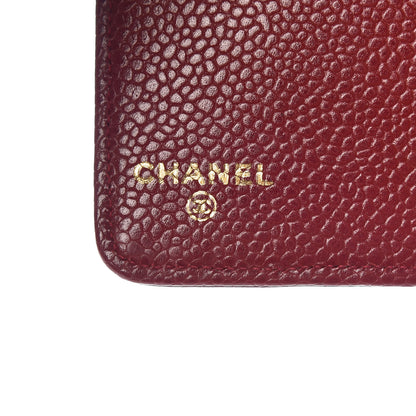 Chanel Caviar CC Small Ring Agenda Planner Red 6 of 8
