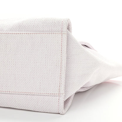 Chanel Woven Straw Raffia Medium Deauville Tote Pink 10 of 10