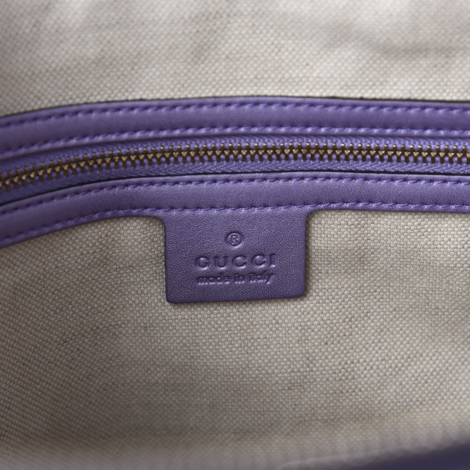 Gucci Metallic Guccissima Lovely Heart Tote Purple 10 of 12