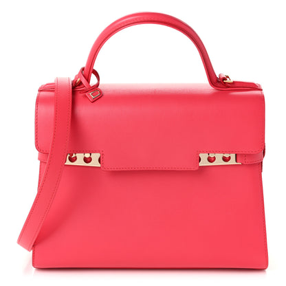 Delvaux Calfskin MM Tempete Satchel Rose Candy 1 of 21